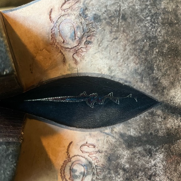 Charlie 1 Horse Mayela Slide By Lucchese Women’s Leather Size 6.5 B - Picture 12 of 14